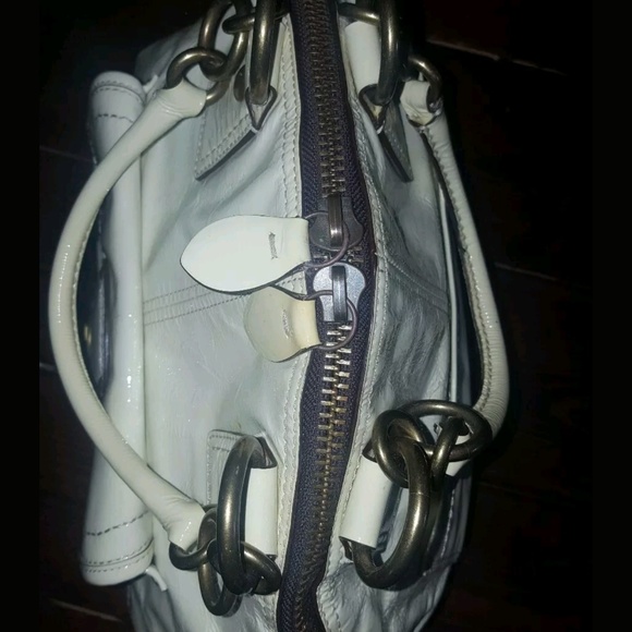 ***SOLD*** COACH FRANCINE IVORY LEGACY Satchel - Picture 5 of 8